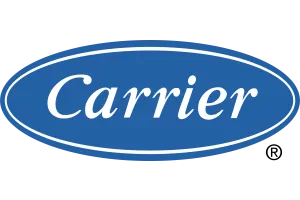 Carrier logo: white text "Carrier" inside a blue oval.