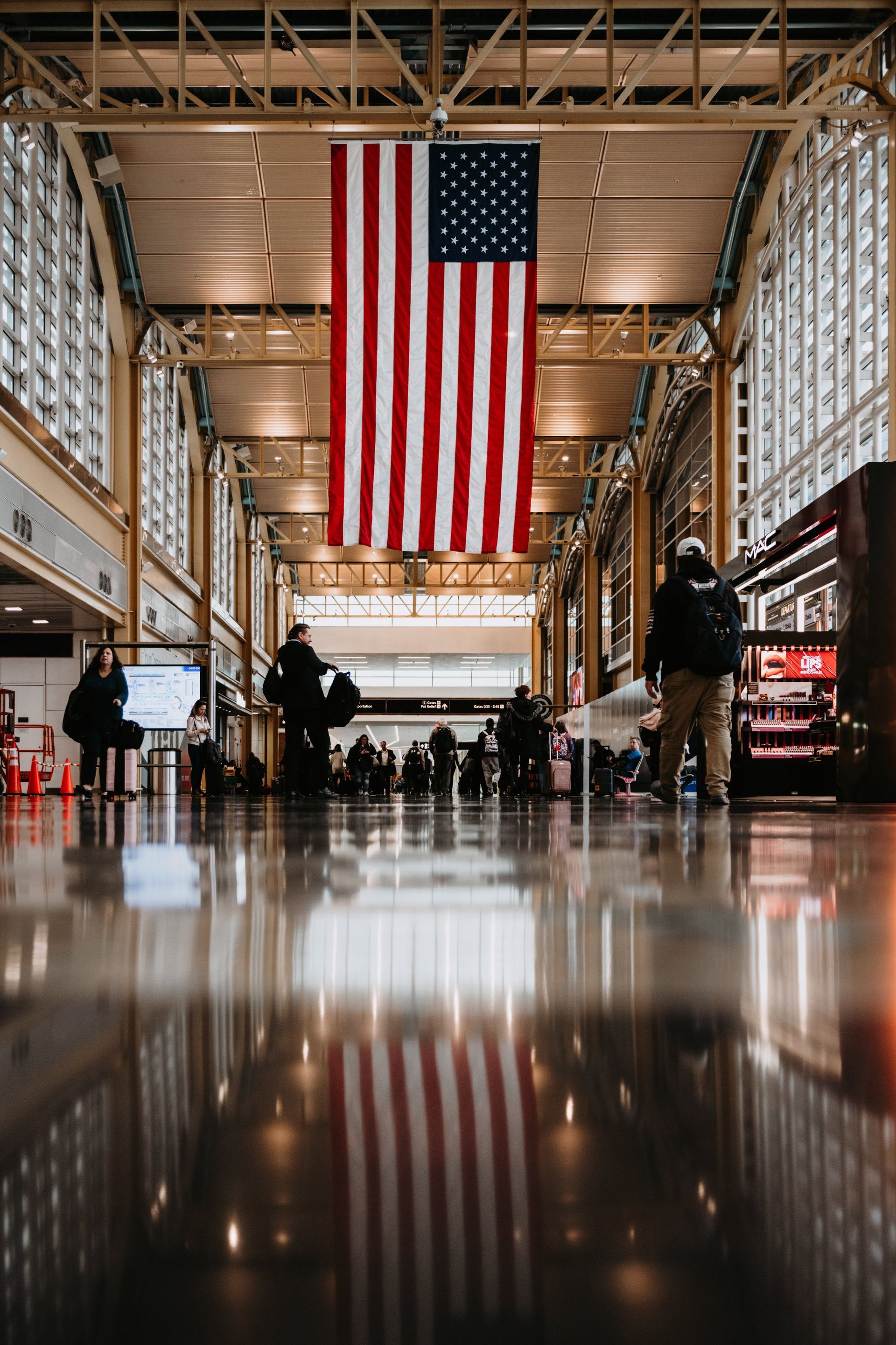 Happy traveler exploring the United States