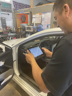 Calibrating a Car Using a Tablet