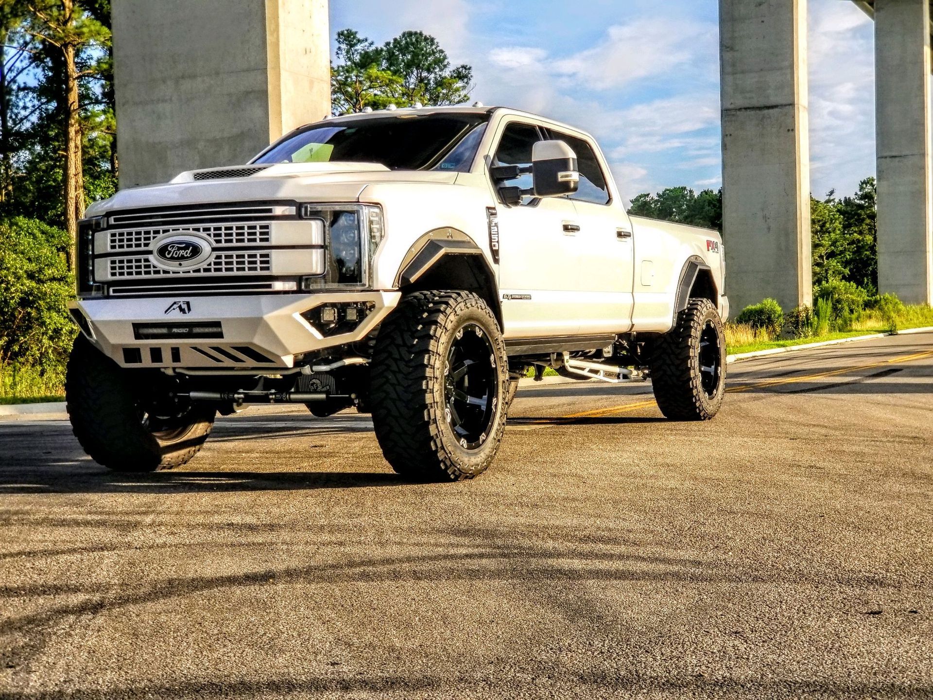 White Ford pickup truck | Powerstroke Performance & Repairs