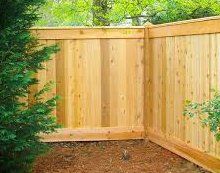 residential wood fence