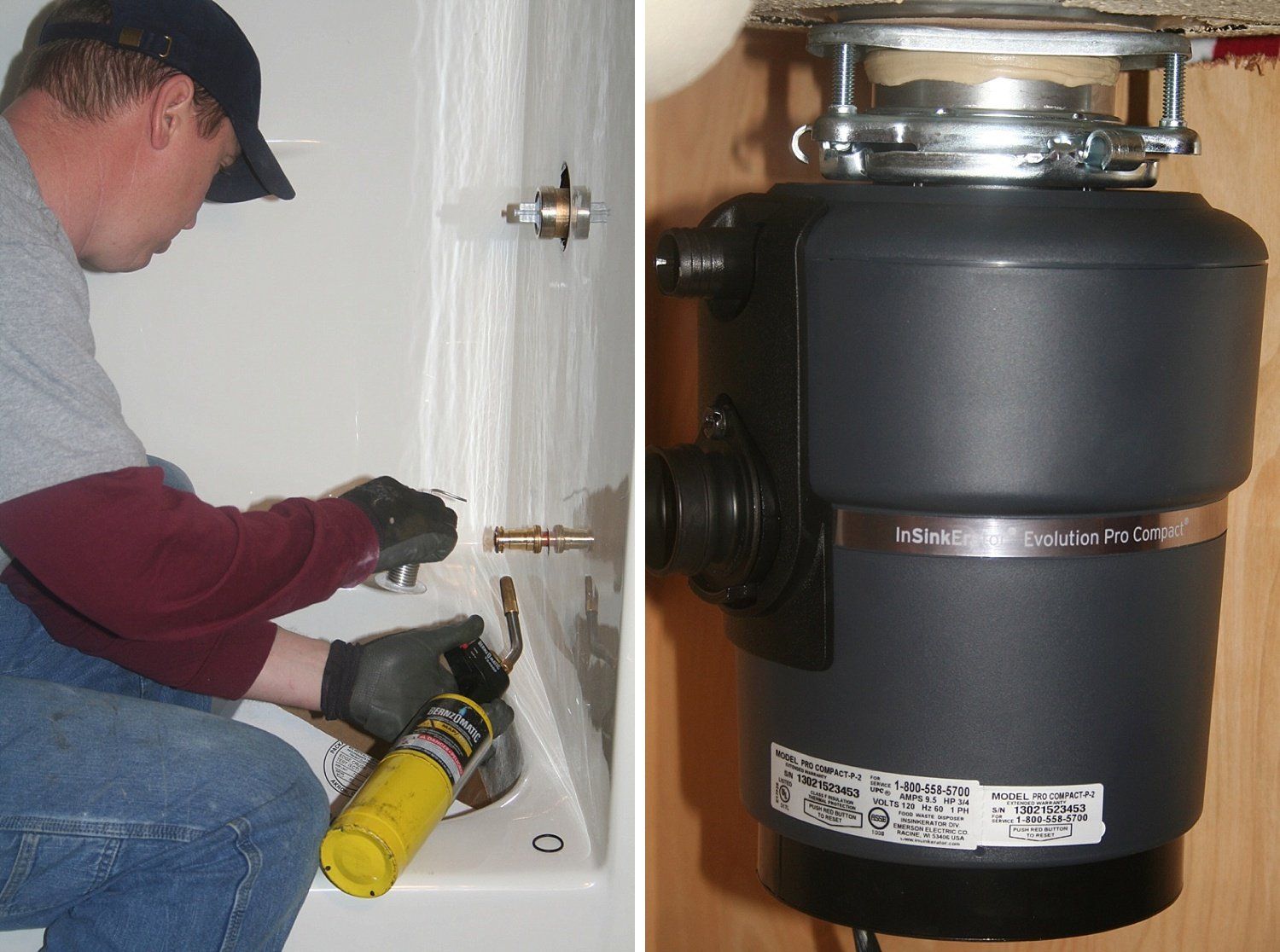 Man working on plumbing — Allegan, MI — Tim Rogers Plumbing LLC