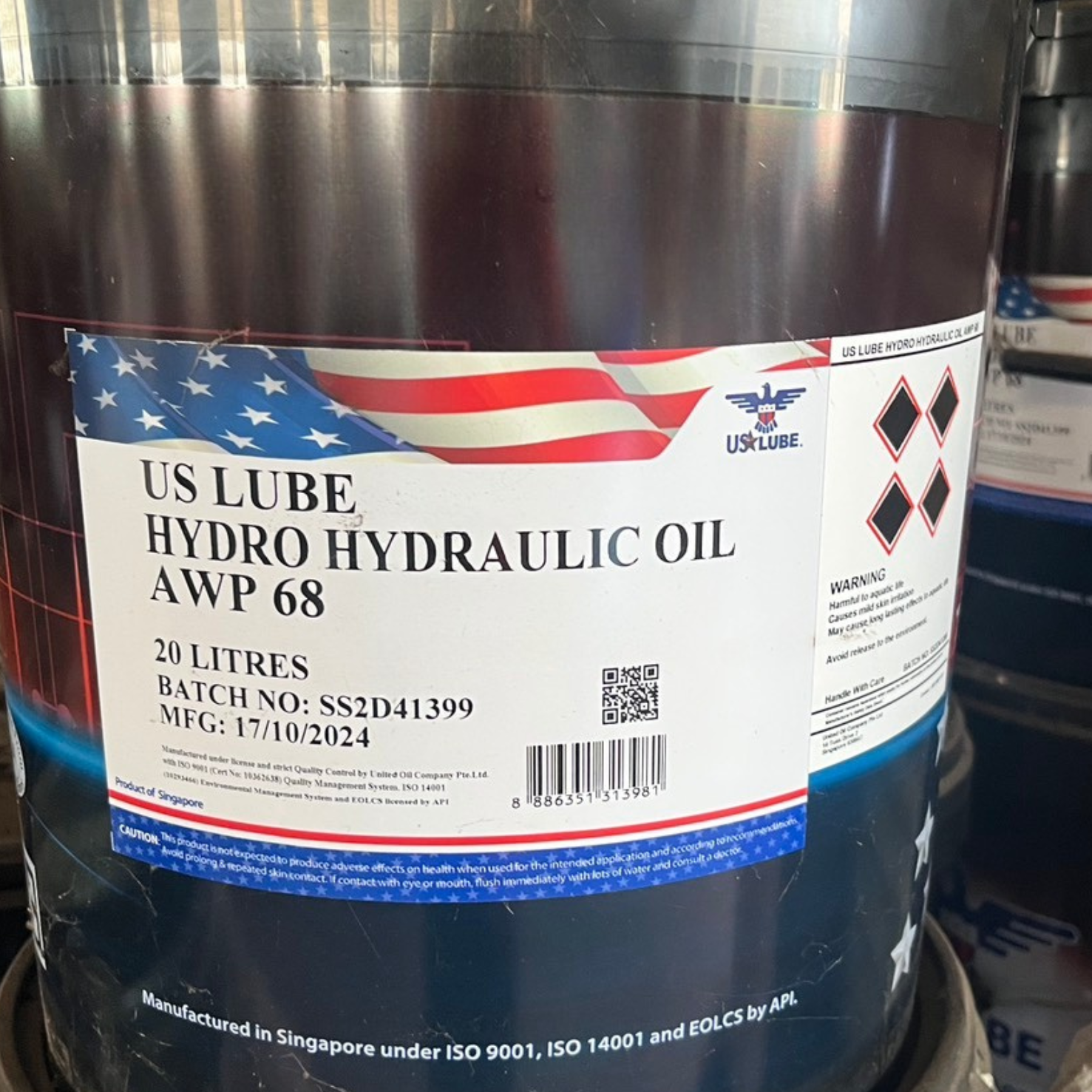 HYDRO HYDRAULIC OIL AWP 68
高壓抗磨液壓油-足量20L