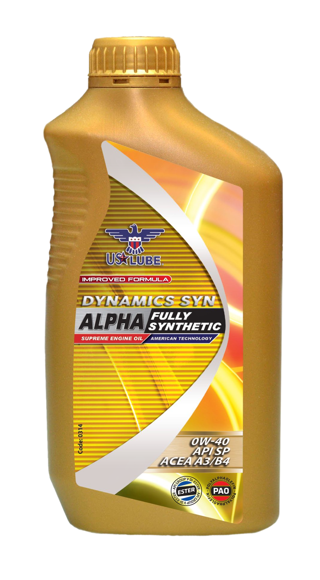 DYNAMICS SYN ALPHA 
全合成引擎防護與燃油效率優化酯類機油
 0W-40