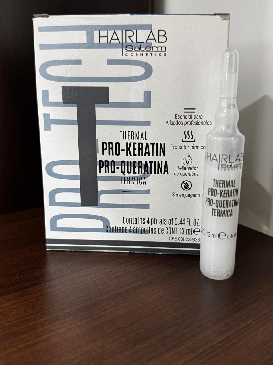 Una caja de Hair Lab Pro-Keratin Pro-Keratina