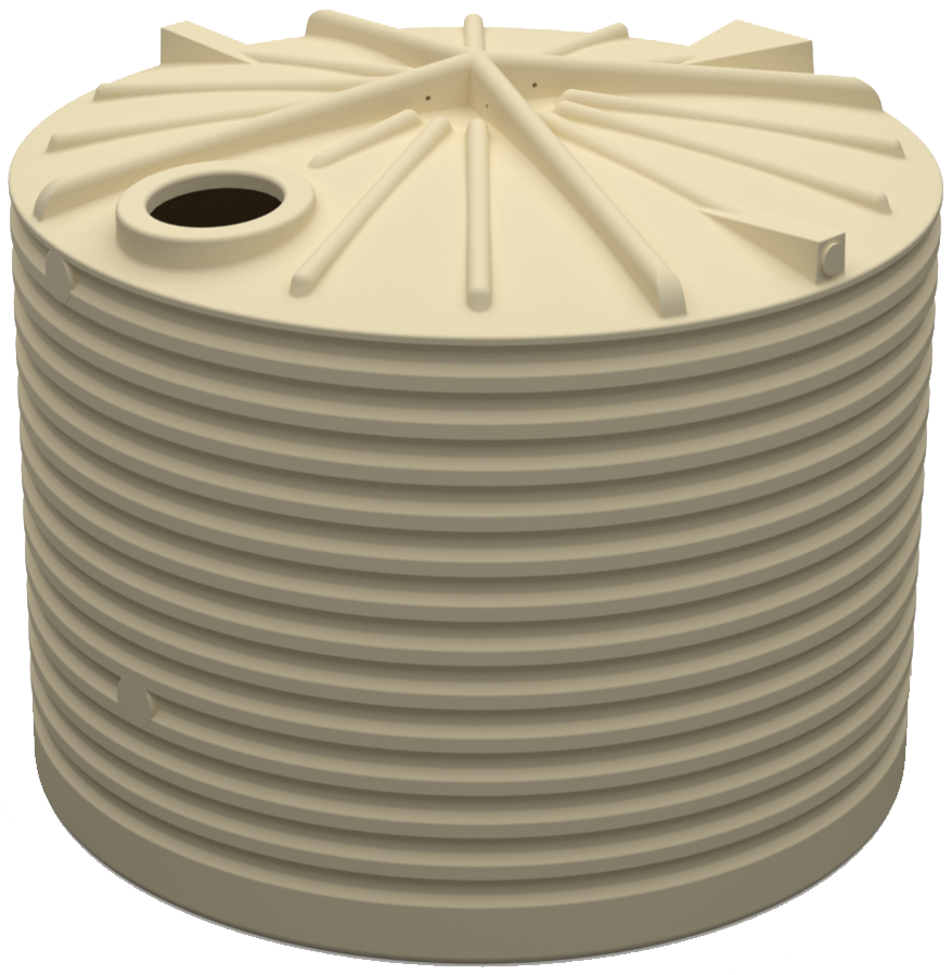 10000 Litre Round Poly Water Tank VIC