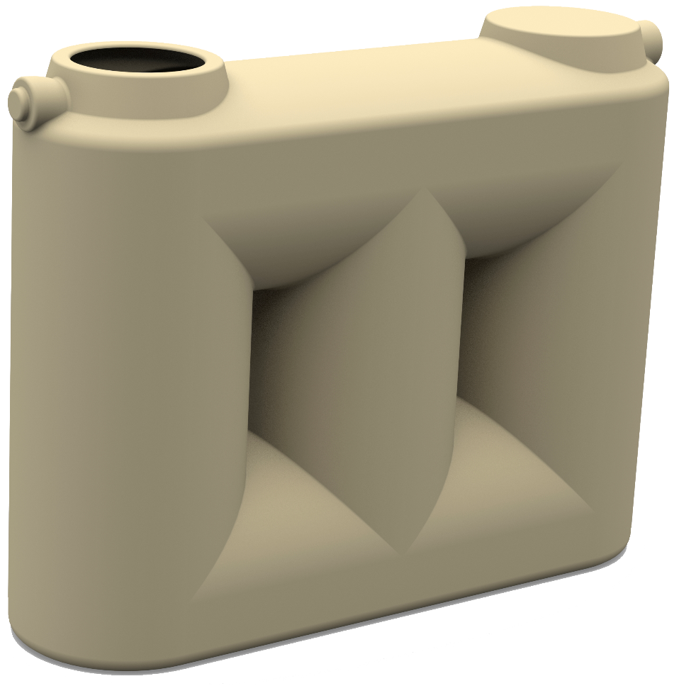 2000 Litre Slimline Poly Water Tank VIC