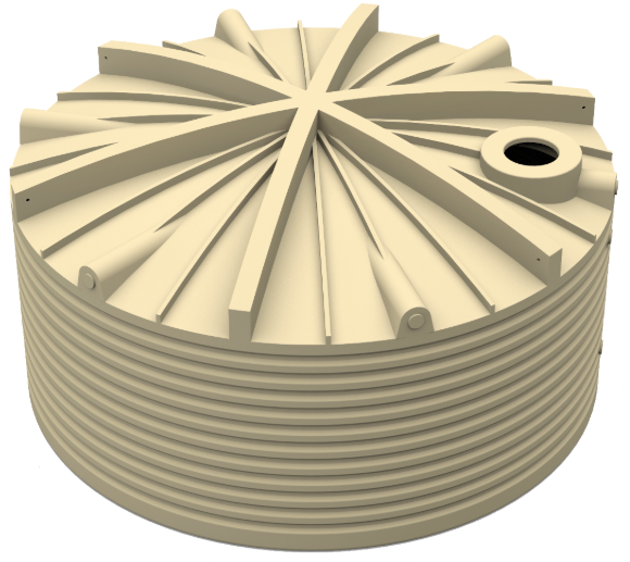 23600 Litre Round Poly Water Tank VIC
