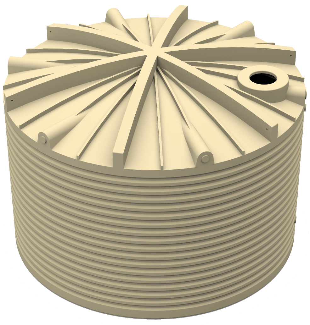 31800 Litre Round Poly Water Tank VIC