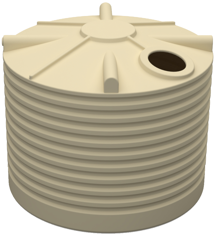 5000 Litre Round Poly Water Tank VIC