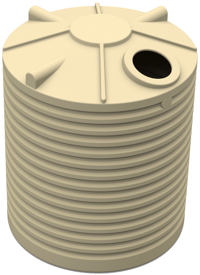 5000 Litre Round Poly Water Tank VIC