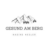 Es ist ein Logo für ein Unternehmen namens Gesund am Berg.