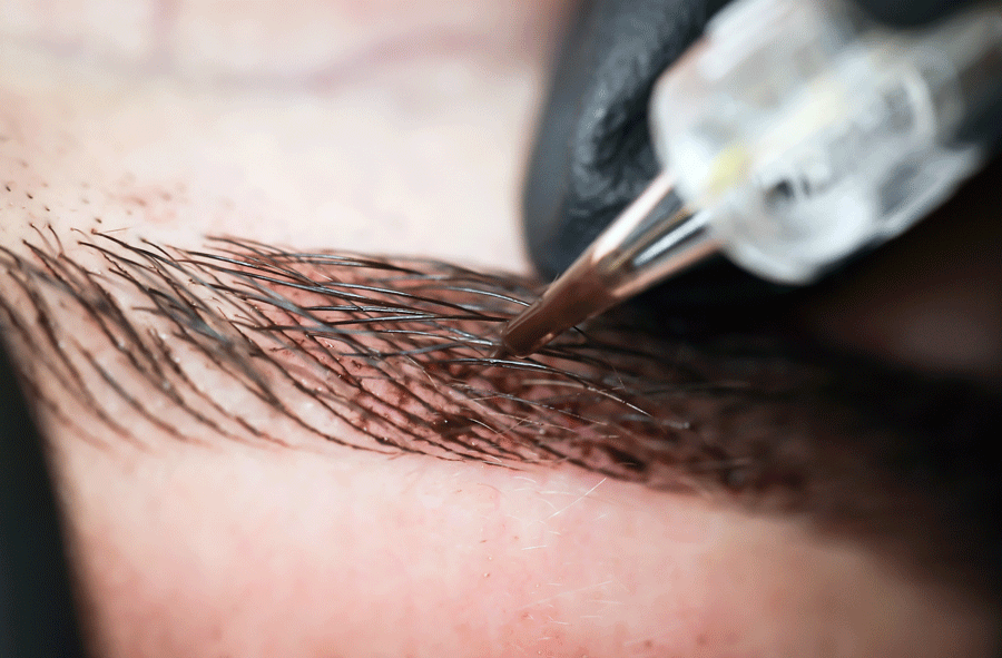 Closer View Of Microblading — Evansville, IL — Permanent Makeup & More