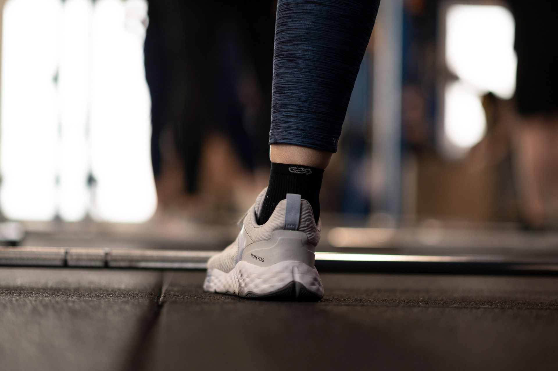 Classe di allenamento di gruppo, soggetto durante la pratica