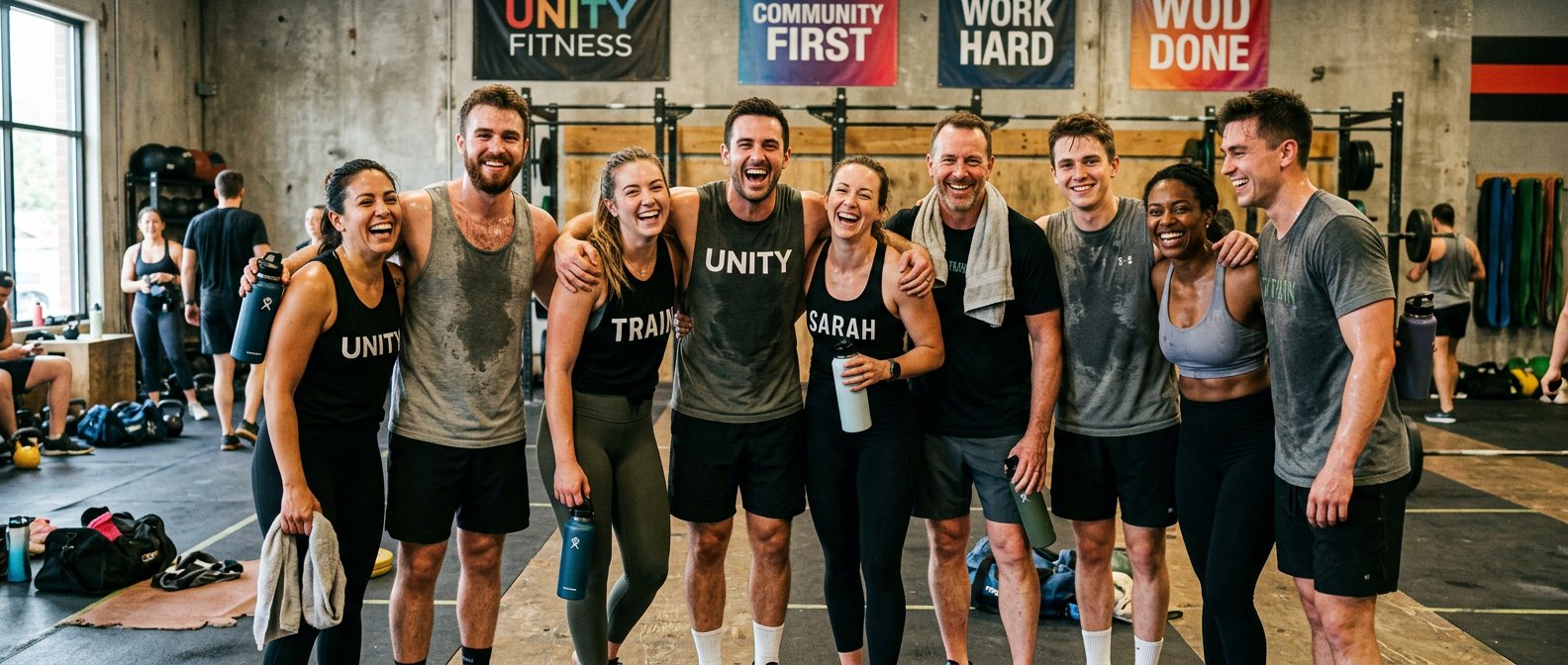 Classe di allenamento di gruppo, soggetto durante la pratica