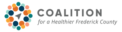 The logo for the coalition for a healthier frederick county.