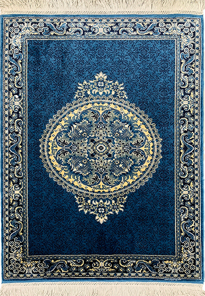 Dursun Turkish handwoven silk rug
