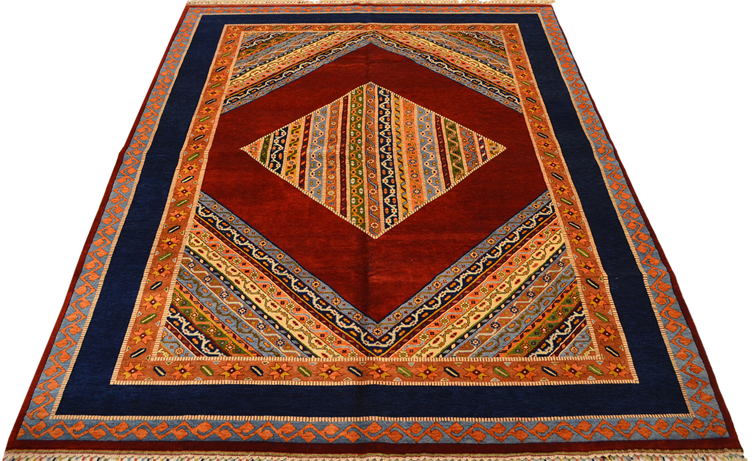 Shal wool on cotton tirbal rug