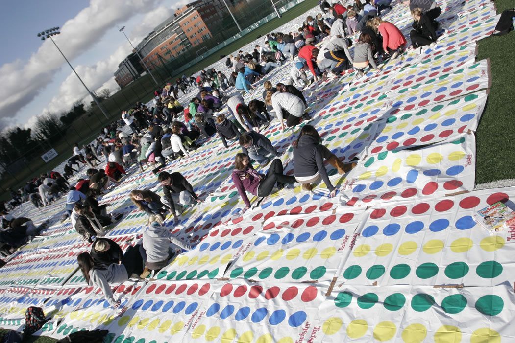  Largest Twister Board - world record set by the UCD Suas Society