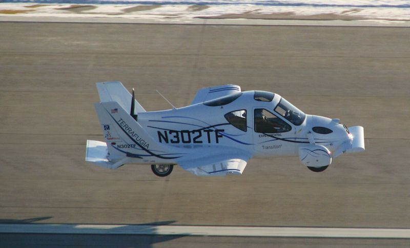 First Flying Car - The Terrafugia Transition sets world record  