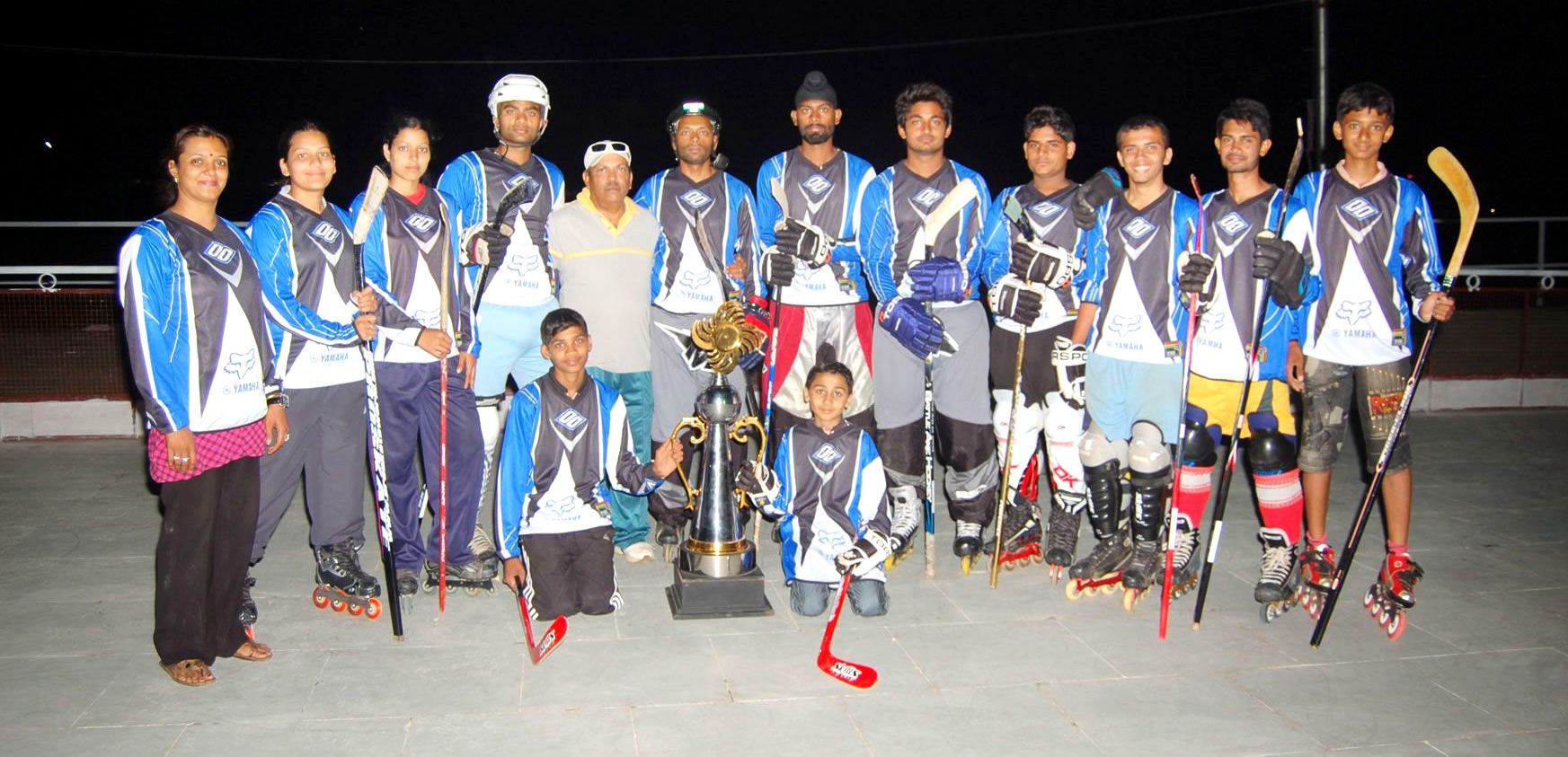 Longest outdoor inline hockey game - Indian players sets world record