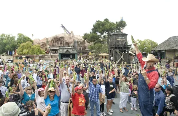 Most people husking corn: Knott's Berry Farm set world record 