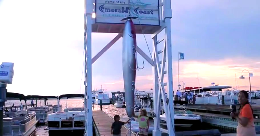 Largest Fishing Lure: Sandestin Golf and Beach Resort sets world record (HD Video)
