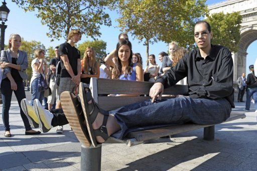 Largest feet: Brahim Takioullah sets world record