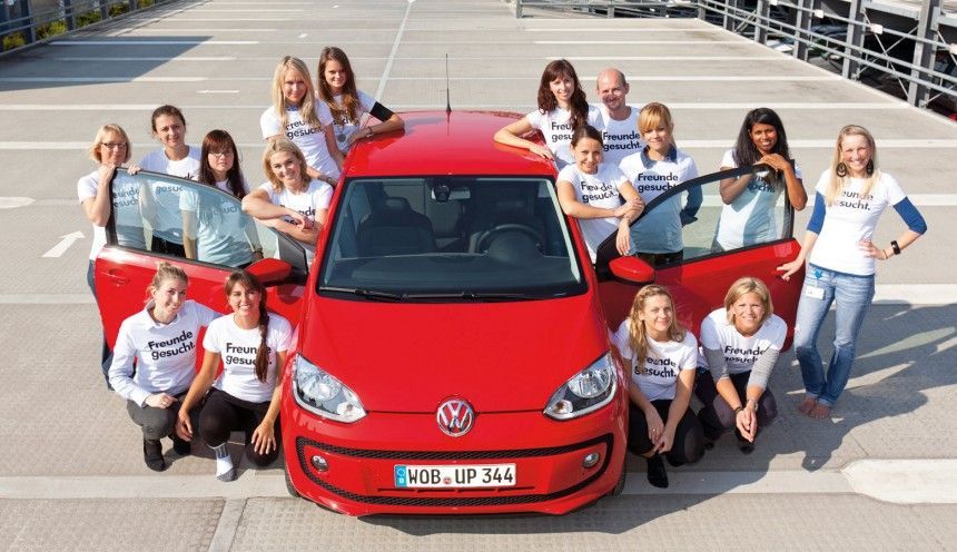  Most people crammed into an Volkswagen Up: VW Belgium sets world record 