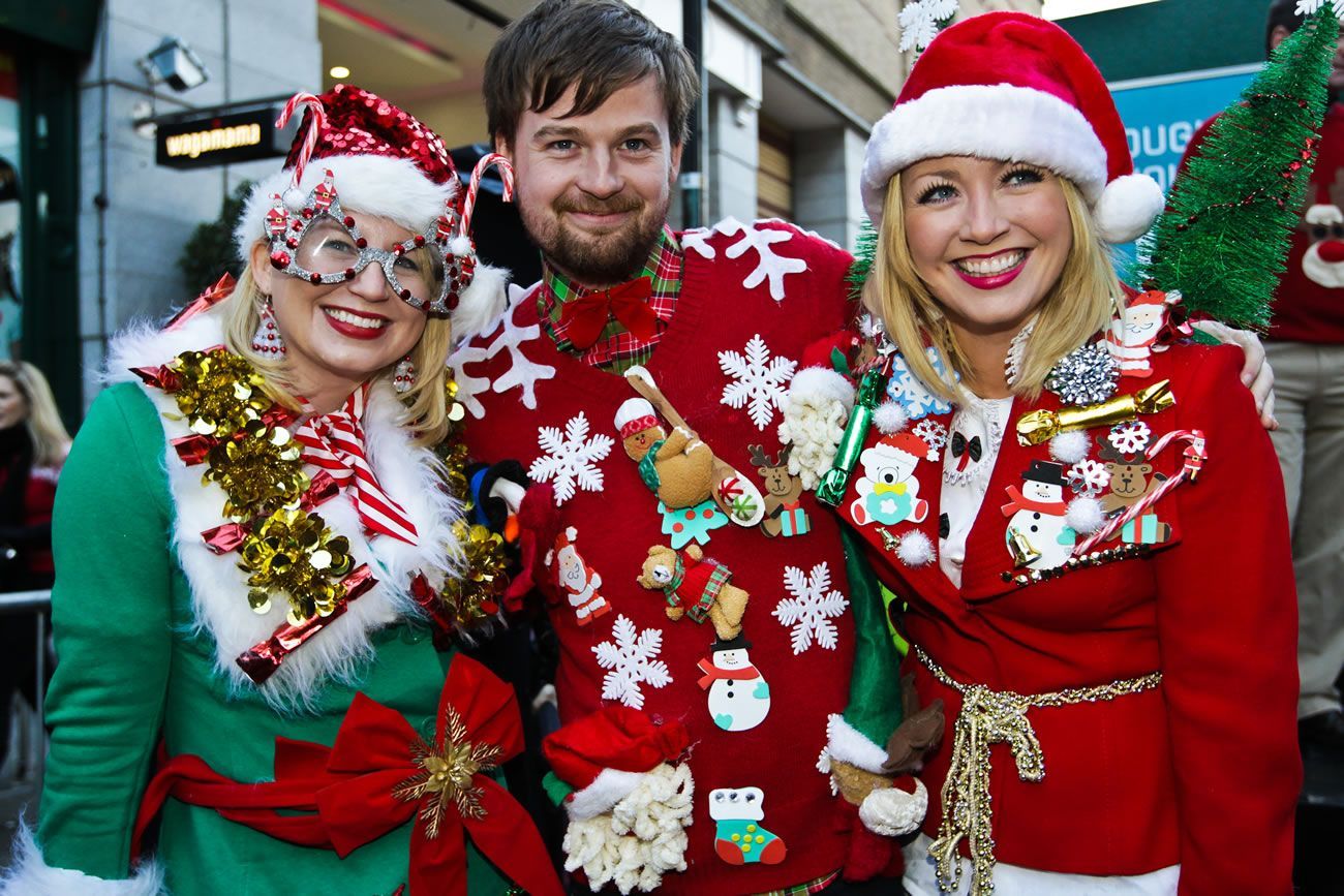 Largest gathering of Christmas jumper wearers: Ireland sets world record
