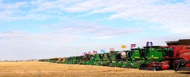  Most combines harvesting at once: Harvest 4 Kids sets world record 