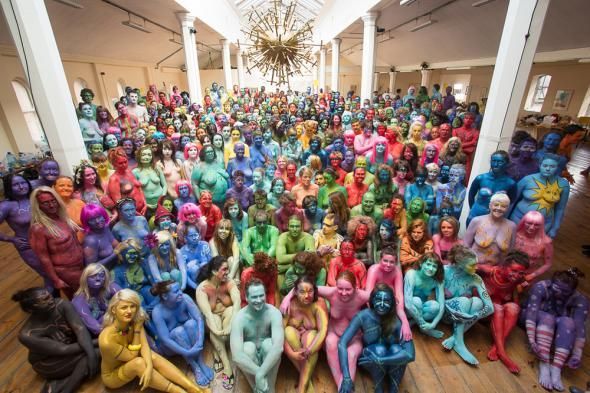  Most bodies painted: Body painting group breaks Guinness world record 