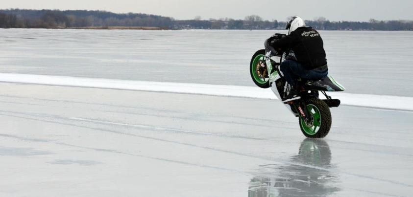 Fastest wheelie on ice: Ryan Suchanek breaks Guinness world record (VIDEO)