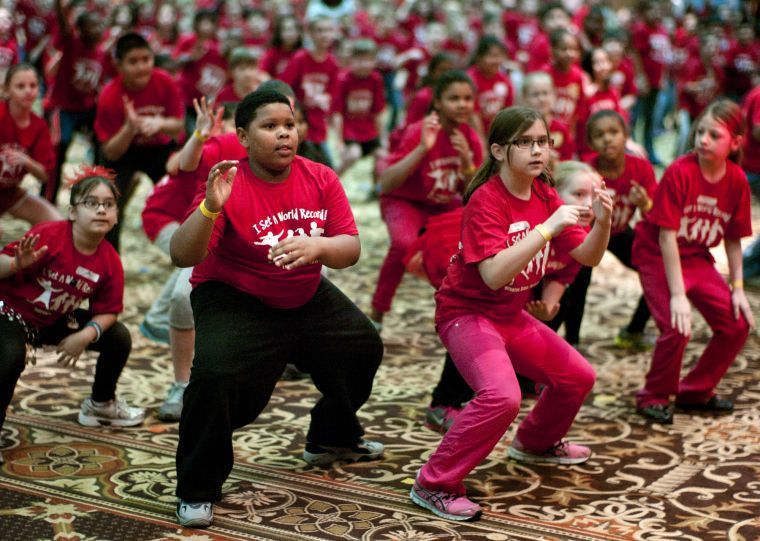  Largest Zumbatomic Class: Forsyth County students broke Guinness world record 