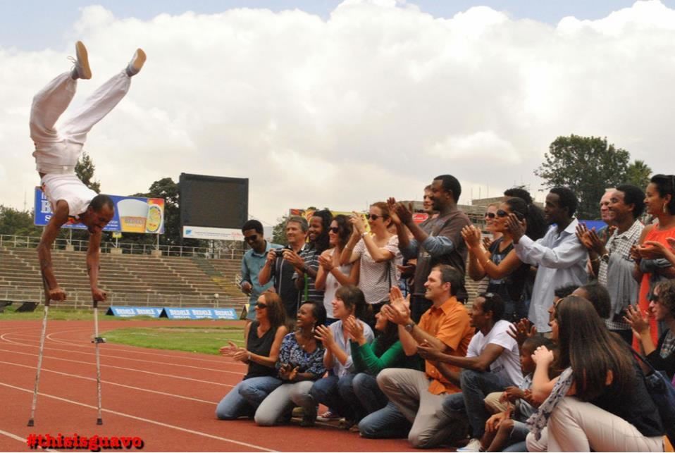 Longest Distance in One Minute on Crutches: Tameru Zegeye breaks Guinness world record (VIDEOS) 