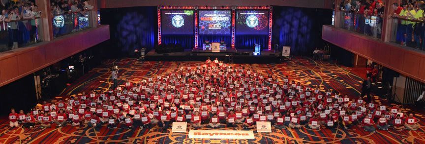 Largest Human Pascal's Triangle: Raytheon MATHLETES smash Guinness world recor