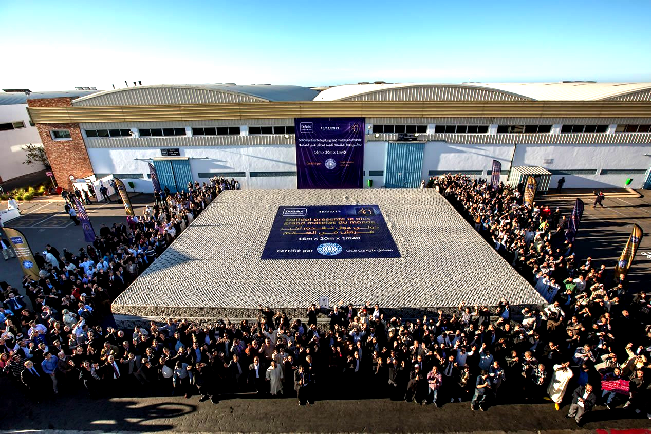  Largest mattress: Dolidol Morocco sets world record record (VIDEO)