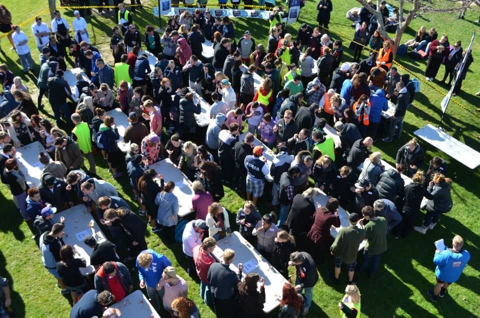 Most people dipping egg soldiers simultaneously: Tauranga students break Guinness World Records' record (VIDEO) 