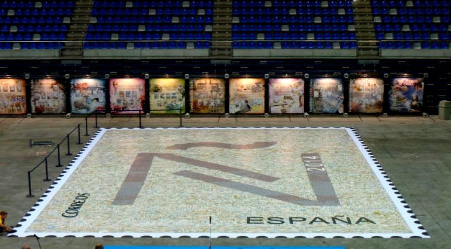 Largest stamp mosaic: Spain breaks Guinness World Records world record
