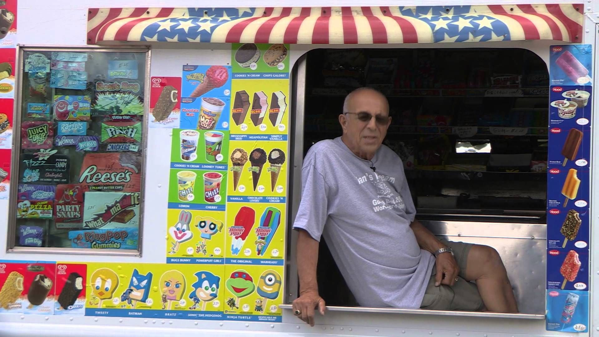 Longest career for an ice cream man: Allan Ganz 