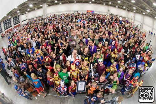 Most people dressed as comic book characters: Salt Lake Comic Con
