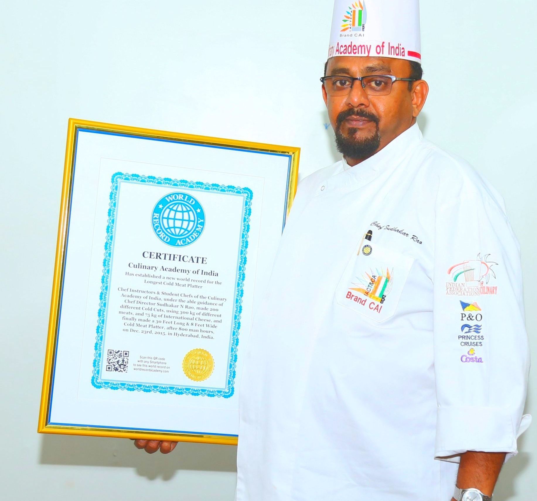   Longest Cold Meat Platter: Culinary Academy of India sets world record (VIDEO)