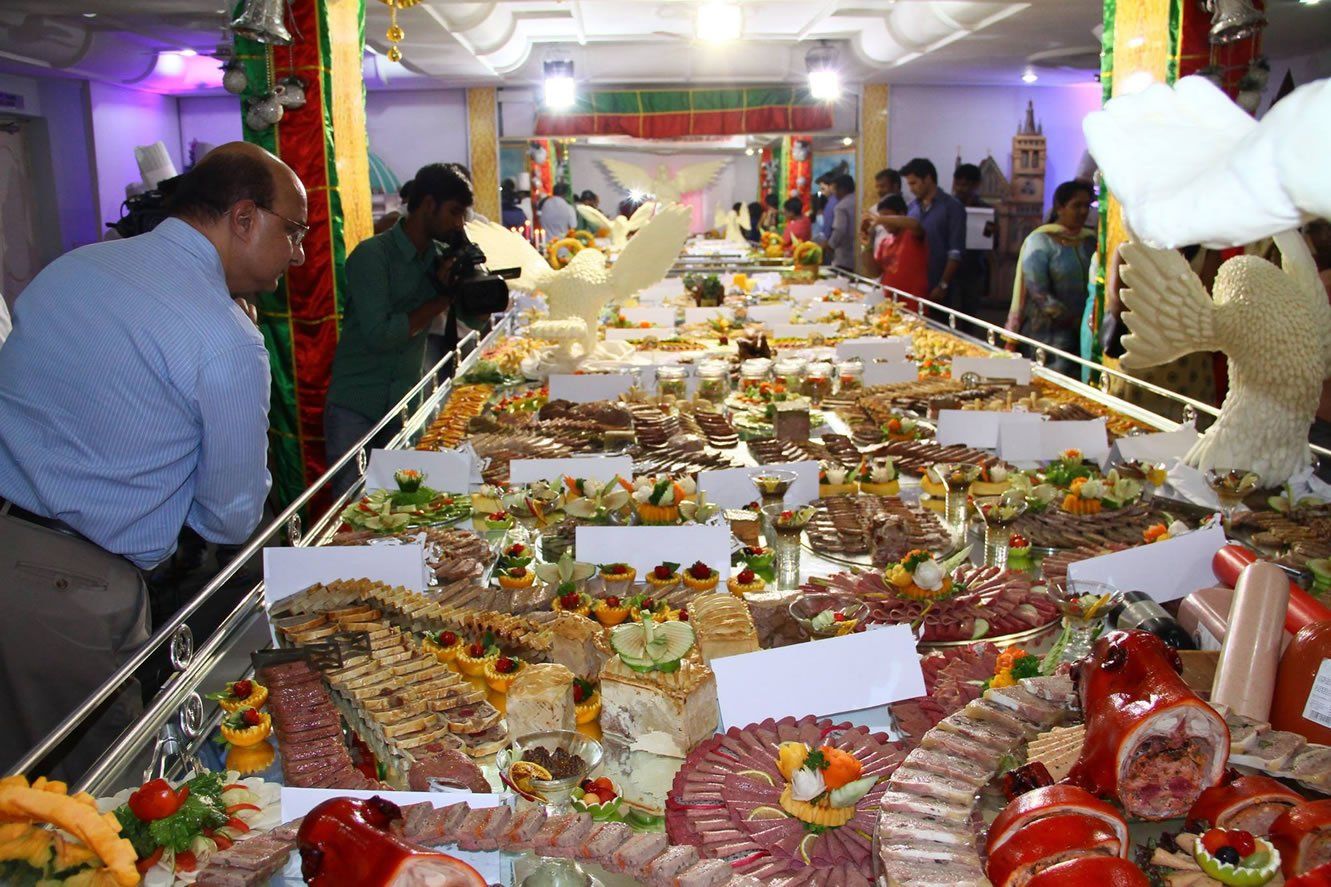 Longest Cold Meat Platter: Culinary Academy of India sets world record