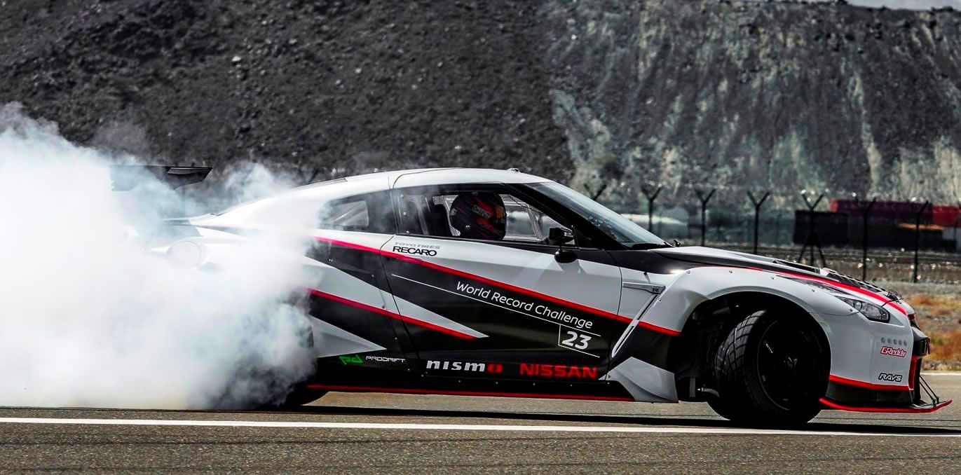 Fastest drift: Nissan GT-R 