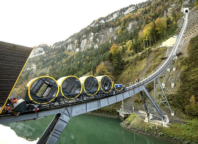 Steepest funicular railway: world record set in Switzerland (VIDEO)
   