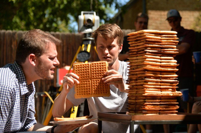 Tallest stack of waffles: world record set in Denver
