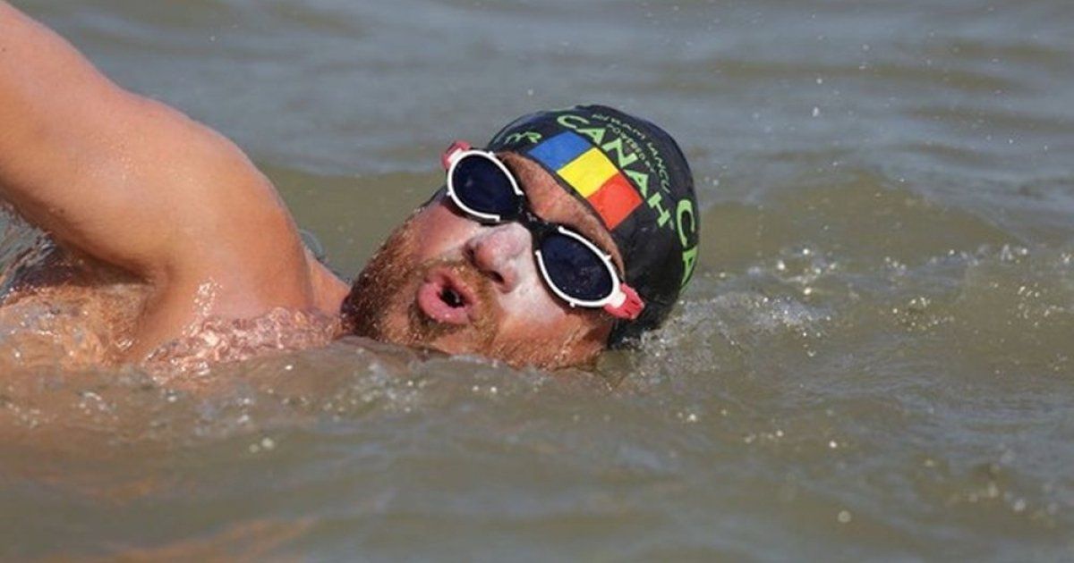 Worlds first person to swim the Danube River without any fins or a wetsuit