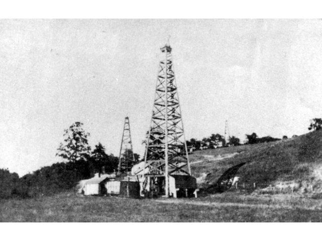 The oil pumps that pushed the drilling oil from the depth of 150 meters to the surface were put into operation in 1840, in Lucăceşti village (now a neighborhood of Moinesti), Bacău county, thus setting the world record for      being the World's First commercial oil well, according to the Academy Of World Records. 
