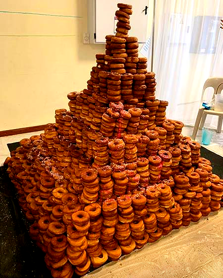 Tallest stack of doughnuts: The Jewish Life Center in Johannesburg