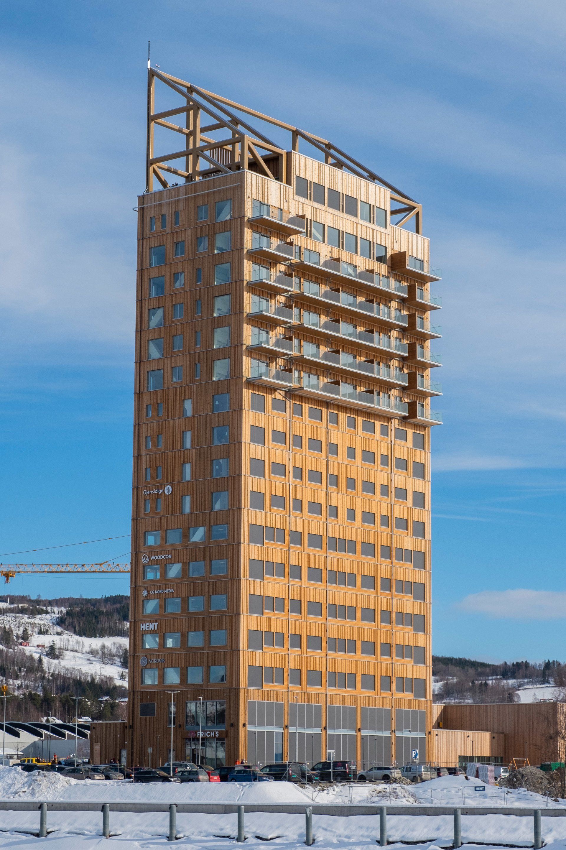 World's tallest timber building: Mjøstårnet in Norway